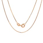 Sterling Silver Rose Gold plated Diamond Snake Chain